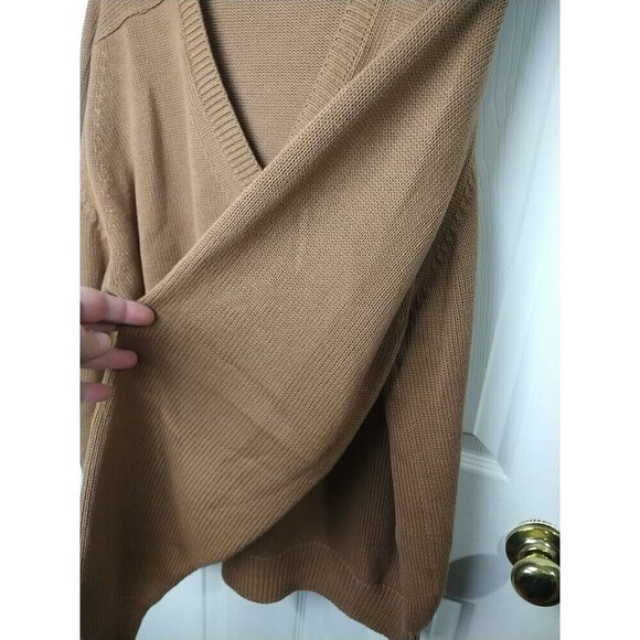 Lands End Men's Brown V Neck Long Sleeve Sweater. Size L - Picture 9 of 12